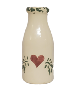 Rustic Country Farmhouse Milk Bottle Jug Rare Heart Valentine Design Pin... - £5.91 GBP