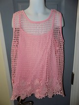 Jessica Simpson Pink 2 PC Sleeveless Shirt Tank top Size L Girl&#39;s NWOT - £14.90 GBP