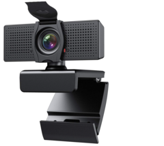Webcam W Microphone &amp; Privacy Cover Hd 1080P For Gaming Conferencing Plug &amp; Play - £18.26 GBP