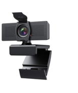 Webcam W Microphone &amp; Privacy Cover Hd 1080P For Gaming Conferencing Plu... - £18.06 GBP