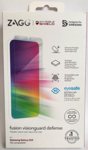 ZAGG - InvisibleShield Fusion VisionGuard Defense for  Galaxy S22 - $19.34