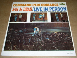 Jan &amp; Dean Command Performance Record Album Vinyl Vintage Liberty Label - £26.31 GBP