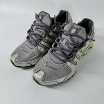 Nike Shox NZ Men&#39;s Athletic Shoes 6 White Metallic Silver Green 378341-053 - £49.85 GBP
