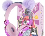 Kids Pom Headphones With Mic For Travel/Car/Plane,Added 85Db Limit Funct... - $27.99