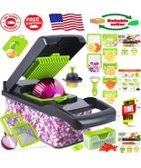 Ultimate 14-in-1 Food Chopper Set: Stainless Steel Blades and Storage Co... - $55.93 CAD