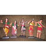 Vintage Collectible Handmade Handcrafted Unique Rare Set of 5 Native Ind... - £196.18 GBP