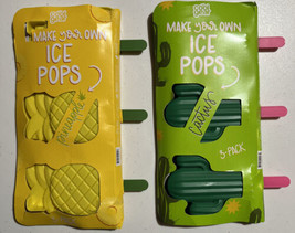 Cool Gear Cactus and Pineapple Ice Pop Popsicle Maker Molds As Seen On T... - £10.80 GBP