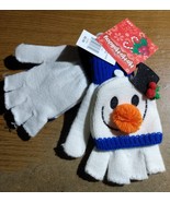Happy Holidays Women&#39;s Snowman Gloves/Mittens  One Size - $165.34 MXN