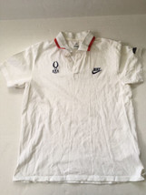 Paralympics USA Team Bejing 2008 Nike Polo Shirt Size Large White  - $14.82