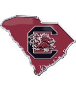 University of South Carolina C-Gamecock w/ State Outline Color Embossed ... - $18.69