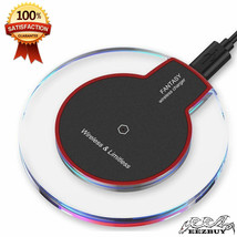 Qi Wireless Fast Charger Pad Charging Dock for iPhone 12 Pro Max XS Samsung S10+ - £6.38 GBP