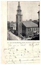 Old South Meeting House Washington St Boston Massachusetts Postcard Posted 1905 - £5.24 GBP
