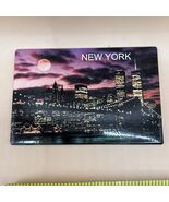 New York City Night Skyline Fridge Magnet - $91.75 MXN