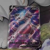 Pokémon Go Card Black Star Full Art Promo SWSH229 Mewtwo V NM/M - £3.52 GBP