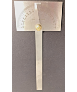 180 Degree Square Head Depth Gage Protractor SS [e-07] - $183.98 MXN