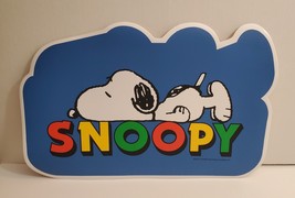 Vtg Snoopy Peanuts vinyl placemats Town &amp; Country SURF CAMPING - your choice NWT - £14.49 GBP