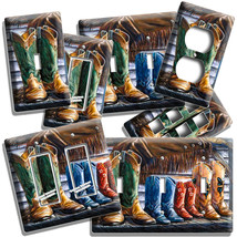 Country Family Western Colorado Cowboy Boots Lightswitch Outlet Plate Wall Decor - £7.98 GBP+