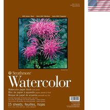 Block, Cold Press, 11"x15" Bound 4 sides, 15 Sheets/Block - $48.21