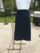 Nwot Ann Taylor Navy Straight Skirt W Belt 8 - $27.99