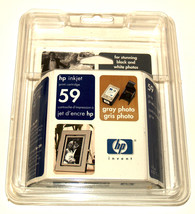 New Sealed Genuine HP Inkjet 59 Gray Photo Ink Cartridge C9359AC - £6.11 GBP