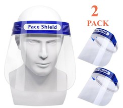 Tektrum Reusable Safety Face Shield for Face Eye Head Protection (2 Pack) - £7.01 GBP
