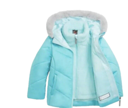Gerry Kids&#39; Girls Toddler Size 2T Blue 3 Piece Puffer Jacket Worn 3 Ways... - £17.92 GBP