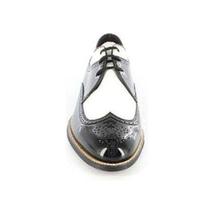 Stacy Adams Men's Shoes Dayton Black White Wingtip Oxford Leather 00605-21 Shiny image 10