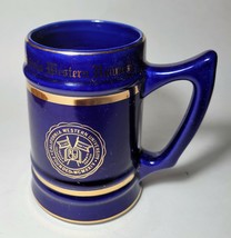 16 oz. Gold Trimmed Dark Blue Mug CALIFORNIA WESTERN UNIVERSITY -  VG - ... - £18.27 GBP