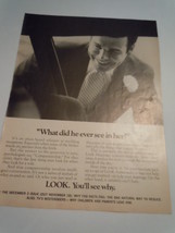 Vintage Look Magazine What Did He Ever See In Her Print Advertisement 1968 - £3.99 GBP