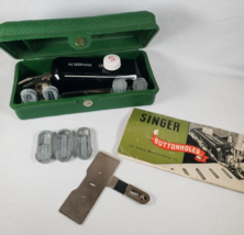 Vintage Singer Buttonholer #160506 in Case With Extra Templates No Screw - £18.44 GBP