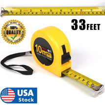 10M 33Feet Retractable Tape Measure Griplock Imperial Metric Measuring M... - £22.69 GBP