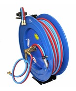 100&#39; Ft Twin Oxy Acetylene Welding Hose w/Automatic Retractable Reel Rewind - $315.22 CAD