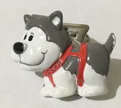 Alaskan New Resin Husky Dog Memo Magnet Clip - £7.13 GBP