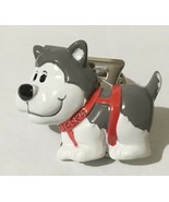 Alaskan New Resin Husky Dog Memo Magnet Clip - $8.90