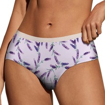 Purple Lavender Panties for Women Lace Briefs Soft Ladies Hipster Underwear - $13.99