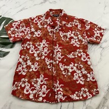 Dungeons &amp; Dragons Mens Hawaiian Shirt Size L Orange Red Tropical Floral... - $49.49
