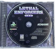 Lethal Enforcers I &amp; II PlayStation Game Disc Konami - $44.54