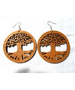 LIGHT BROWN Wood TREE OF LIFE Cut Out XL Rounds 3" Long Pair of Earrings... - €7,30 EUR LIGHT BROWN Wood TREE OF LIFE Cut Out XL Rounds 3" Long Pair of Earrings... - €7,30 EUR