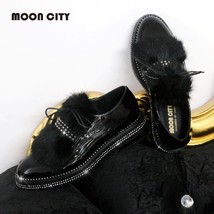 Women Patent Leather Oxs Flats Ladies  Dress Shoes Female 2021  Fashion  Design  - £63.43 GBP