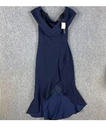 Xscape Dress Women&#39;s Size 2 NWT Navy Blue 100% Polyester Sleeveless Adults - $54.43 CAD