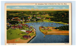 Aerial View of Harwich Port Cape Cod Massachusetts Postcard Posted 1959 - £6.62 GBP