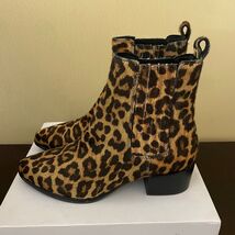 Banana Republic Leopard Print Calf Hair Chelsea Ankle Boots - $71.77