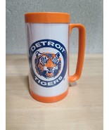 Detroit Tigers Classic 80s Logo Budweiser Plastic Beer Mug Cup Thermal VTG - £6.76 GBP