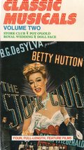 Classic Musicals Vol. 2 (Vhs) Stork Club, Pot O&#39;gold, Royal Wedding, Doll Face - £10.27 GBP
