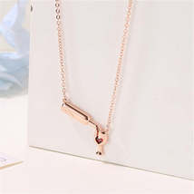 Red Enamel &amp; 18K Rose Gold-Plated Wine Pendant Necklace - £9.64 GBP