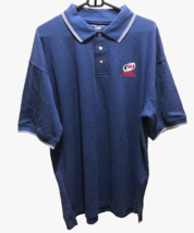 Carolina Hurricanes NHL Team Logo Vintage 90s Hockey Blue Polo Shirt XL ... - $17.69