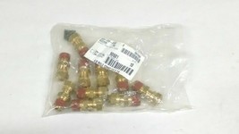 PACK OF 10 =  A/B MALE CONNECTOR 1/4&quot; X 1/4&quot;, #90681 - £16.77 GBP