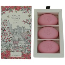 Woods of Windsor True Rose by Woods of Windsor, 3 X 2.1 oz Luxury Soap for Wome - £36.17 GBP