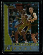 Vintage 1996-97 Topps Bowmans Chrome Basketball Card #70 Shaquille O&#39;neal Lakers - £13.15 GBP