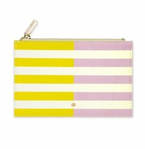 KATE SPADE TWO TONE STRIPES PENCIL POUCH Bag Pencils Sharpener Ruler Era... - $18.95